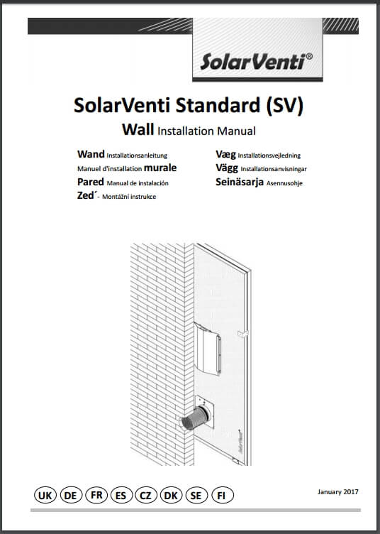 solarventi väggmontering